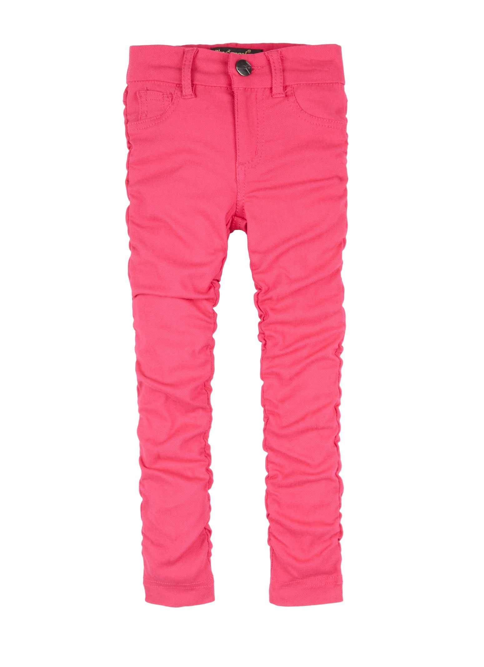 Rainbow Shops Toddler Girls Ruched Skinny Pants, Pink, Size 4T