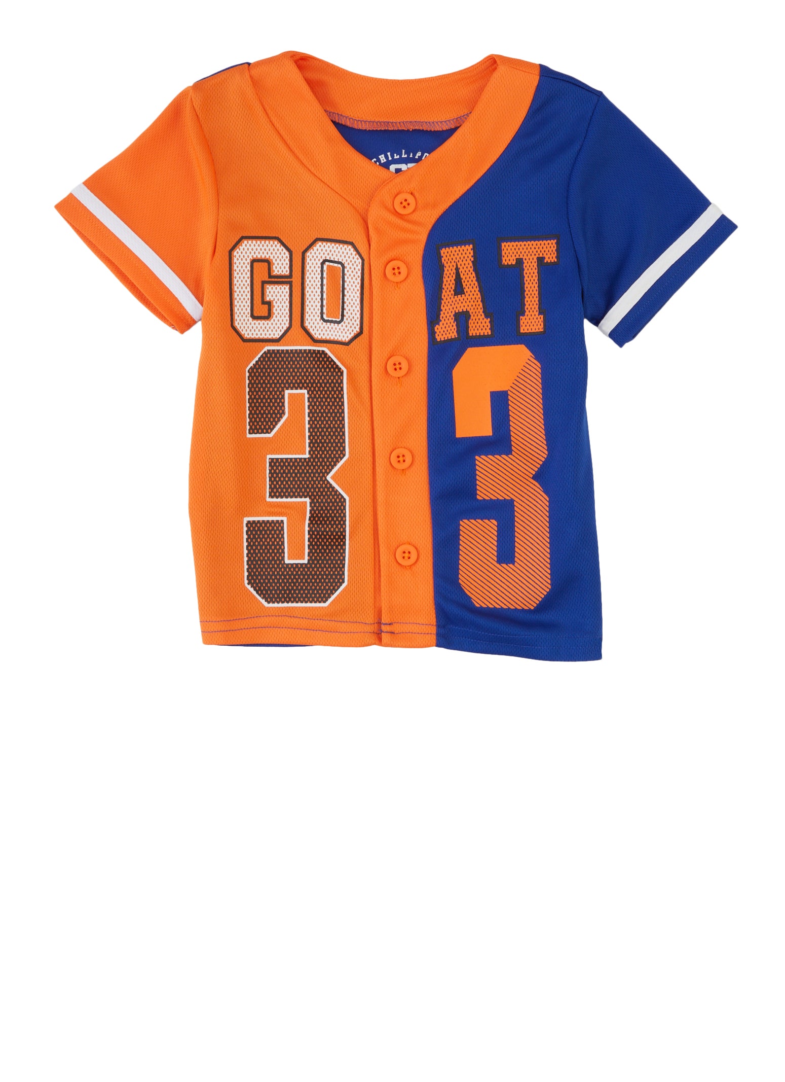 Toddler Boys Goat Graphic Baseball Jersey, Multi, Size 3T