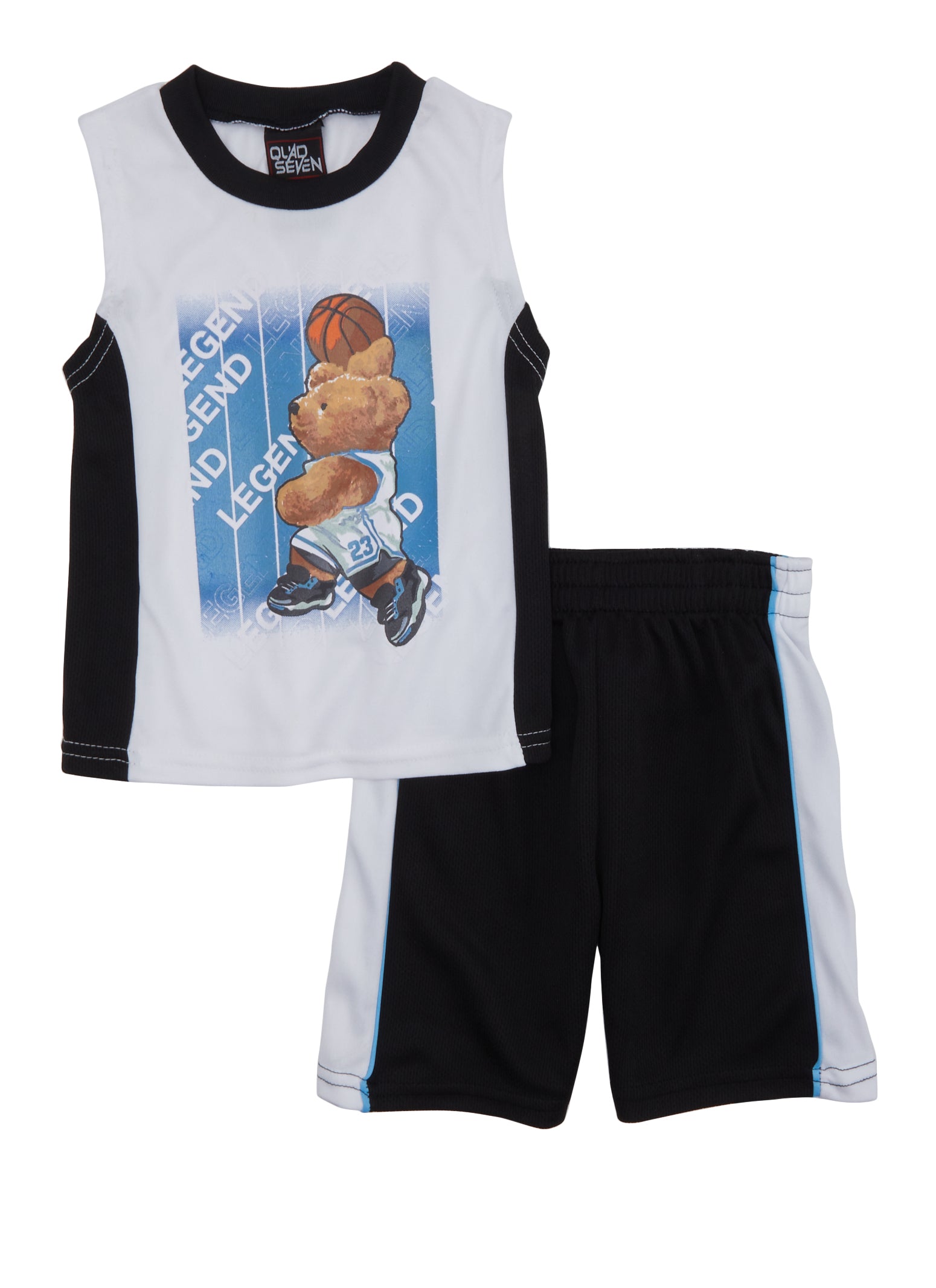 Toddler Boys Legend Bear Graphic Tank Top and Shorts,