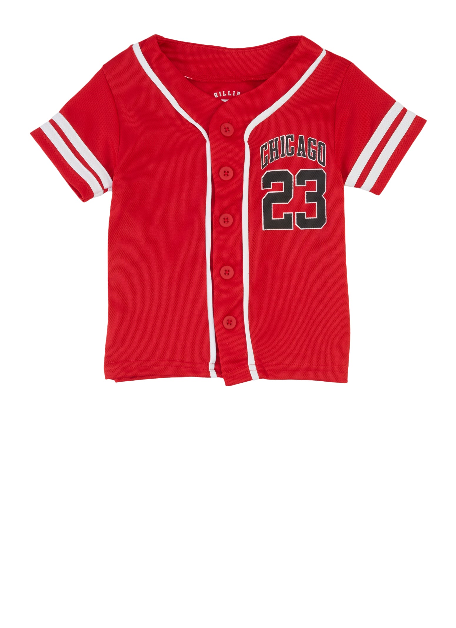 Baby Boys 12-24M Varsity Stripe Graphic Baseball Jersey, Red, Size 24M