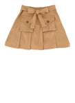 Girls Hyperstretch Tie Waist Pleated Skirt, ,