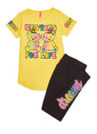 Girls Besties For Life Graphic Tee And Patch And Repair Leggings, ,