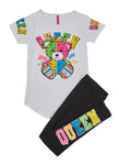 Girls Queen Graphic Tee And Leggings, ,