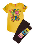 Girls Queen Graphic Tee And Leggings, ,