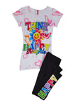Girls Think Happy Thoughts Tee And Leggings Set, ,