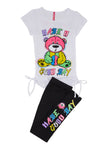 Girls Have A Good Day Graphic Tee And Leggings, ,