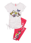 Girls Self Love Graphic Tee And Leggings, ,