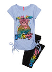 Girls Follow Your Dreams Graphic Tee And Leggings, ,