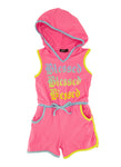 Little Girls Blessed Graphic Hooded Romper, ,