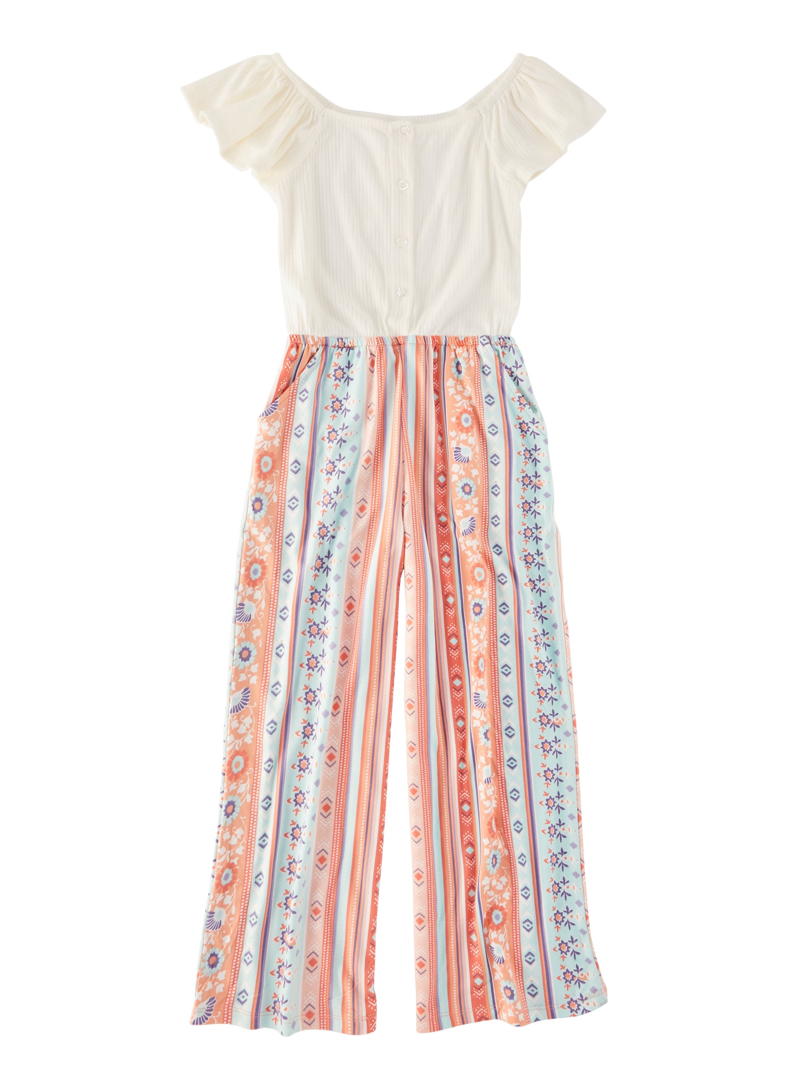 AND Girls Printed Cold-Shoulder Jumpsuit | Lifestyle Stores | Phase 1 |  Chandigarh