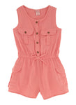 Girls Knit Scoop Neck Sleeveless Romper