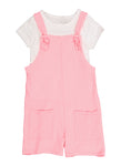 Girls Overall Romper With Tee, ,