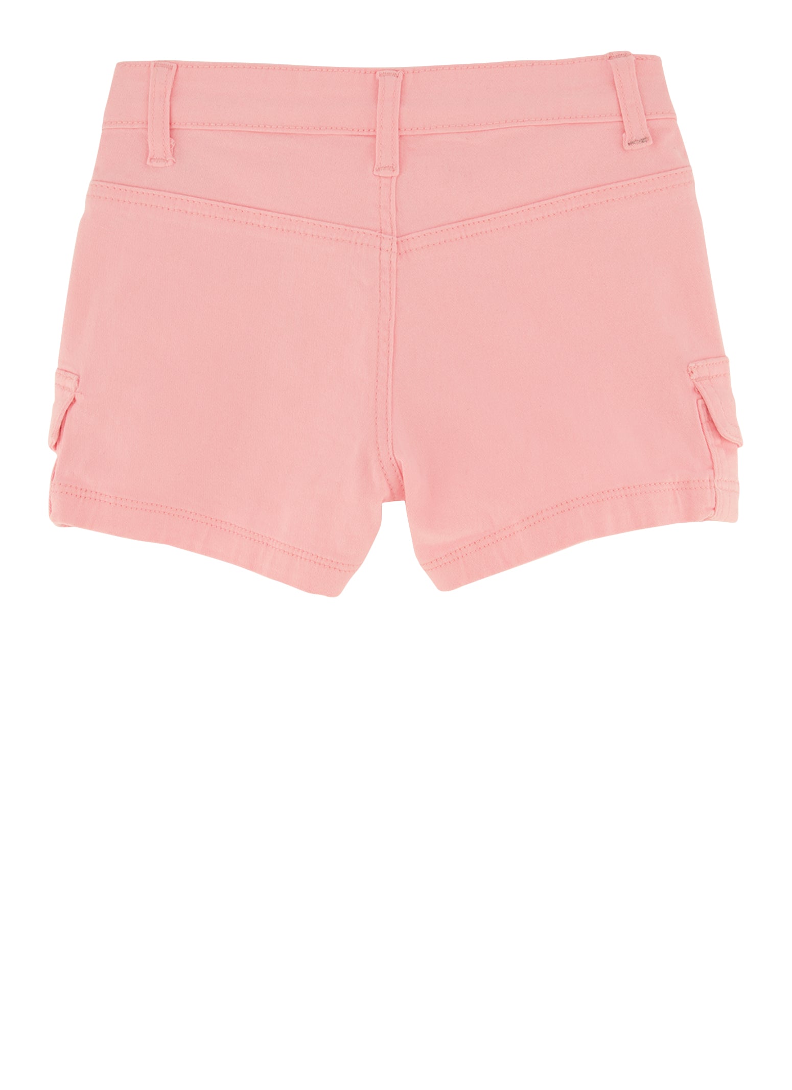 Girls Twill Cargo Shorts, Pink,