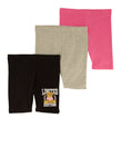 Little Girls Limited Edition Biker Shorts 3 Pack, ,