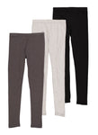 Girls Basic Solid Leggings 3 Pack, ,