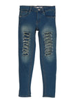 Girls Rip And Repair Slashed Jeans, ,