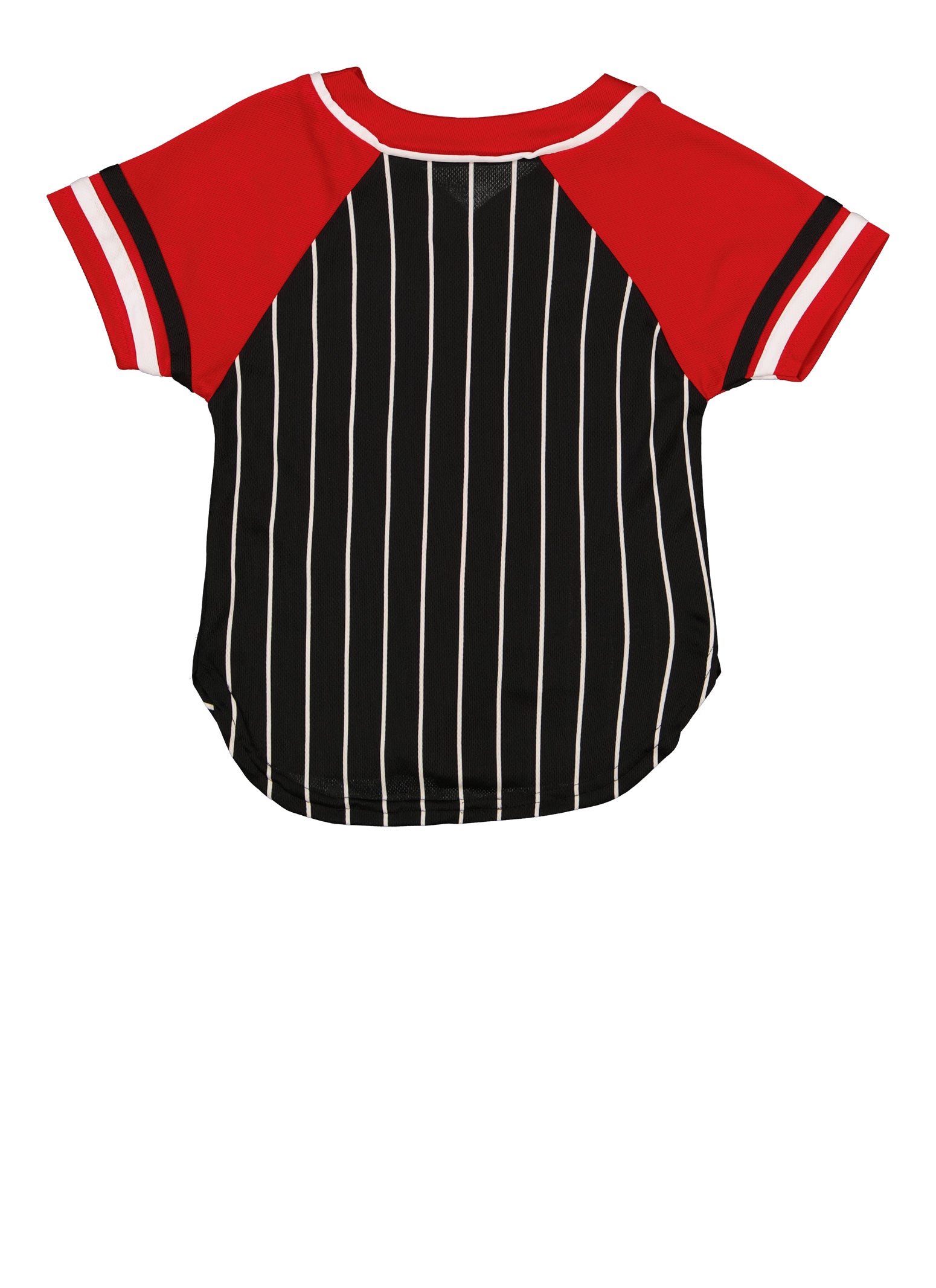 Little Girls Stripped Fierce 08 Graphic Baseball Jersey,