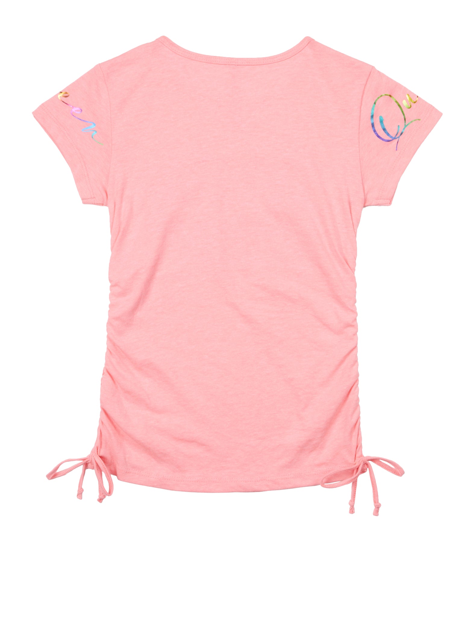 Girls Queen Foil Screen Graphic Tee, Pink, Size 14-16