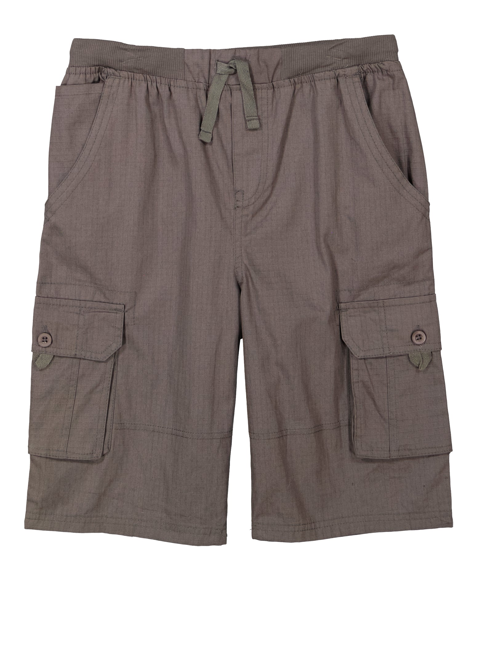 Boys Pull On Cargo Shorts, Grey, Size 12