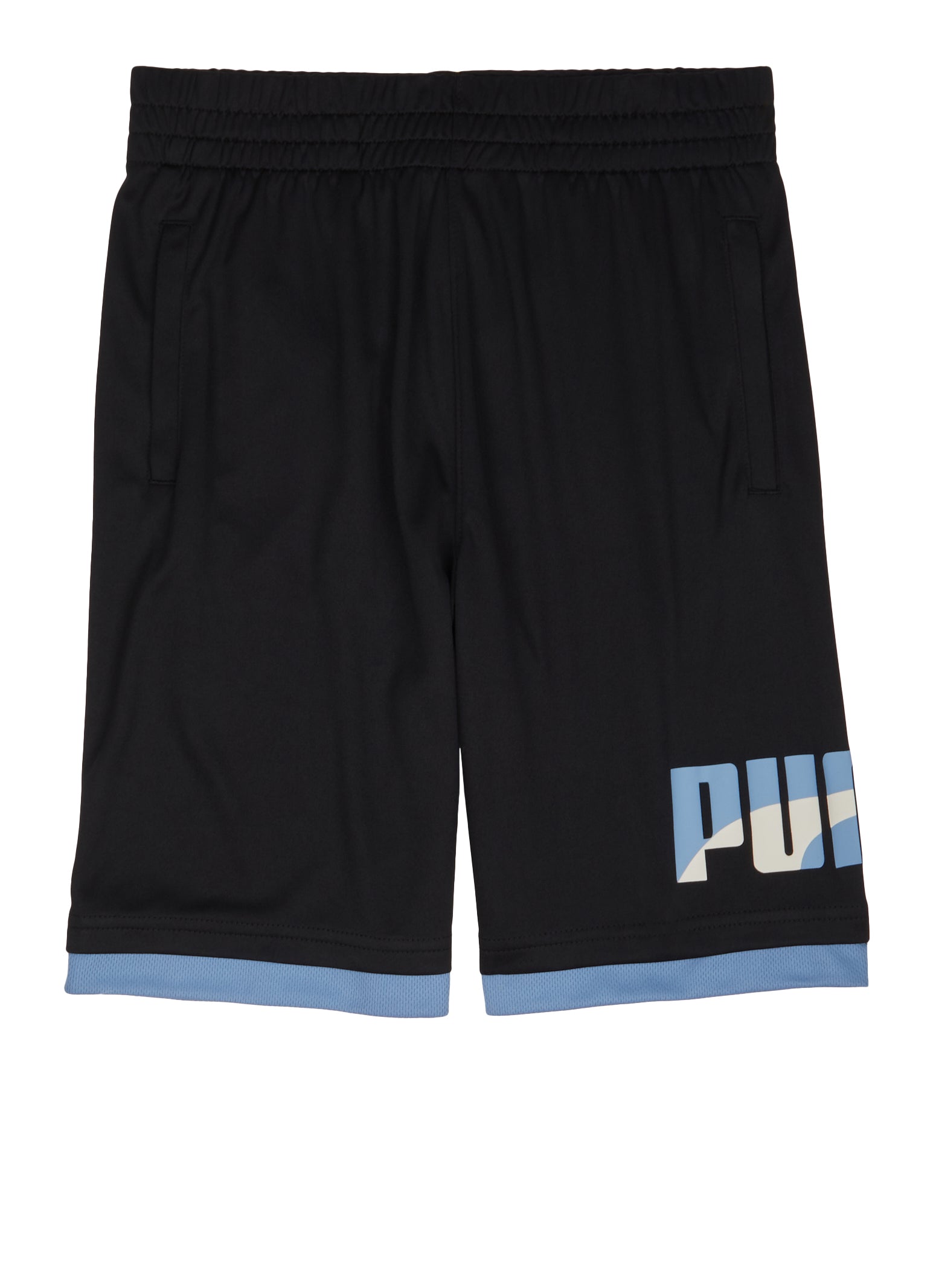 Boys Puma Basketball Shorts, Black, Size 14-16