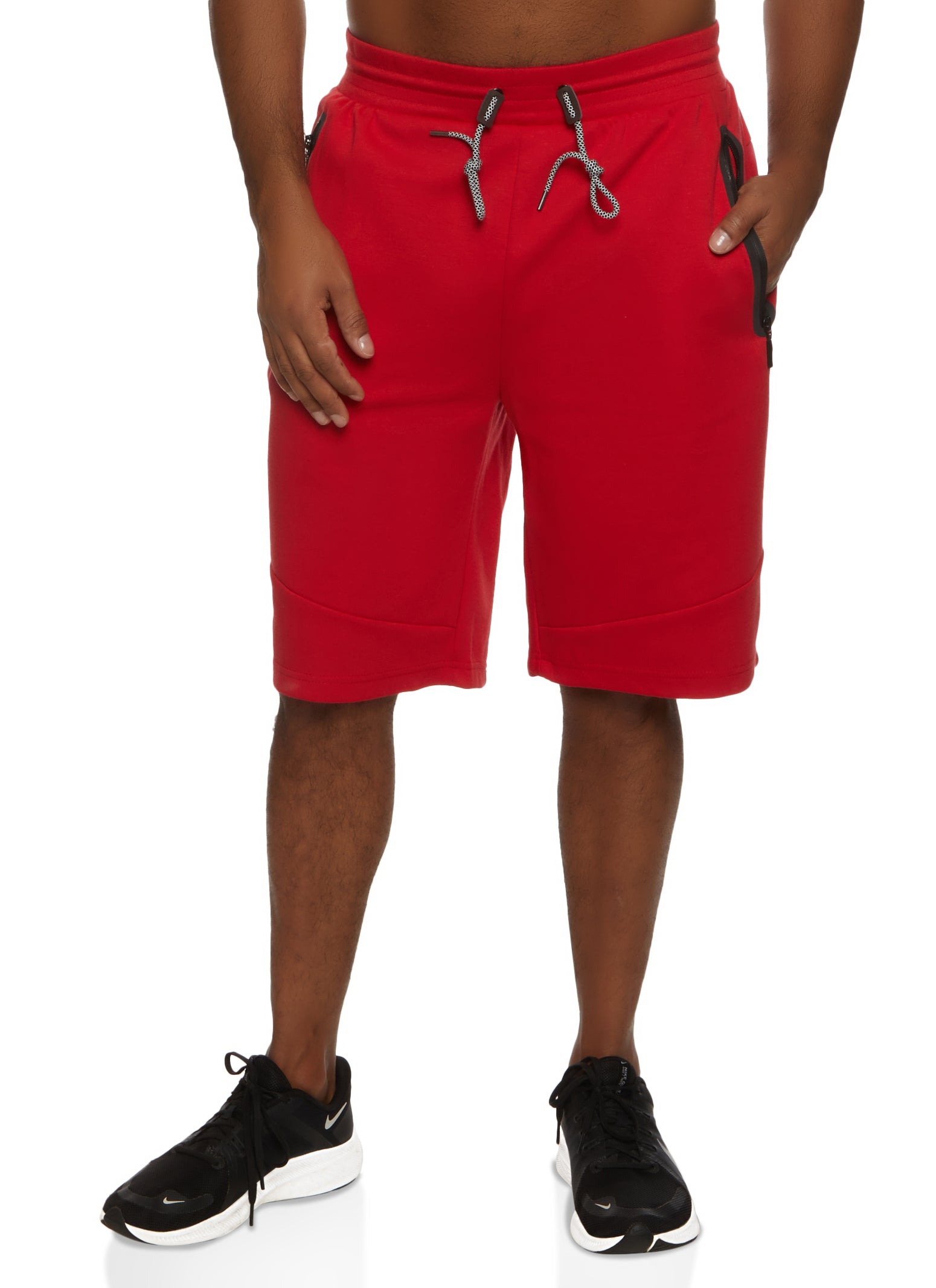 Womens Mens Tech Fleece Shorts, Red, Size L