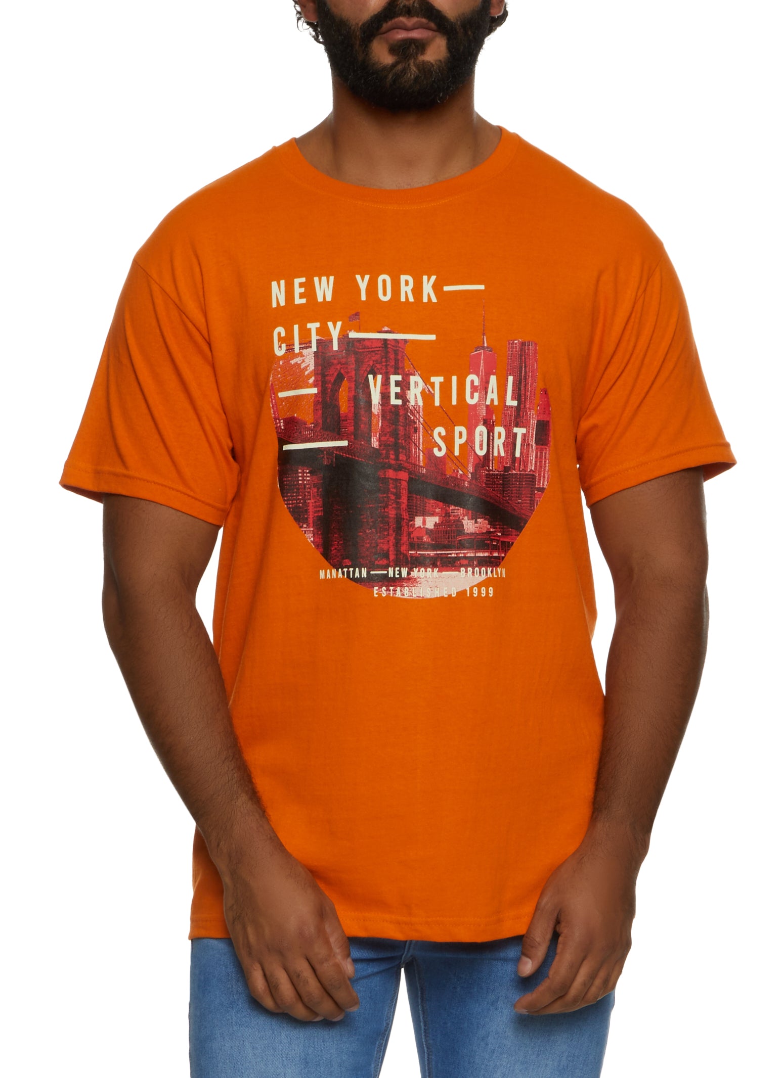 Womens Mens New York City Short Sleeve Crew Neck Graphic T Shirt,