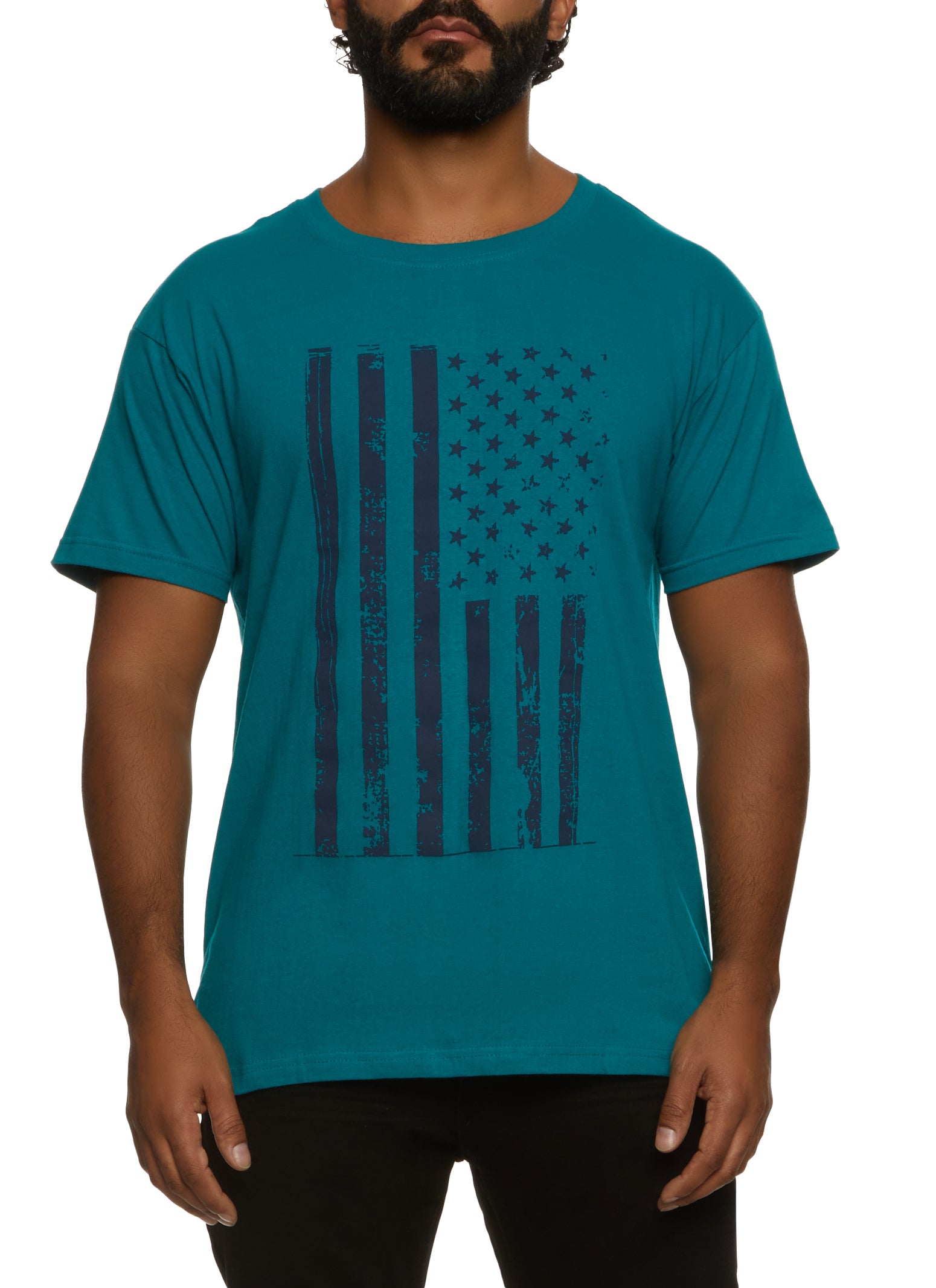 Womens Mens American Flag Graphic T Shirt,