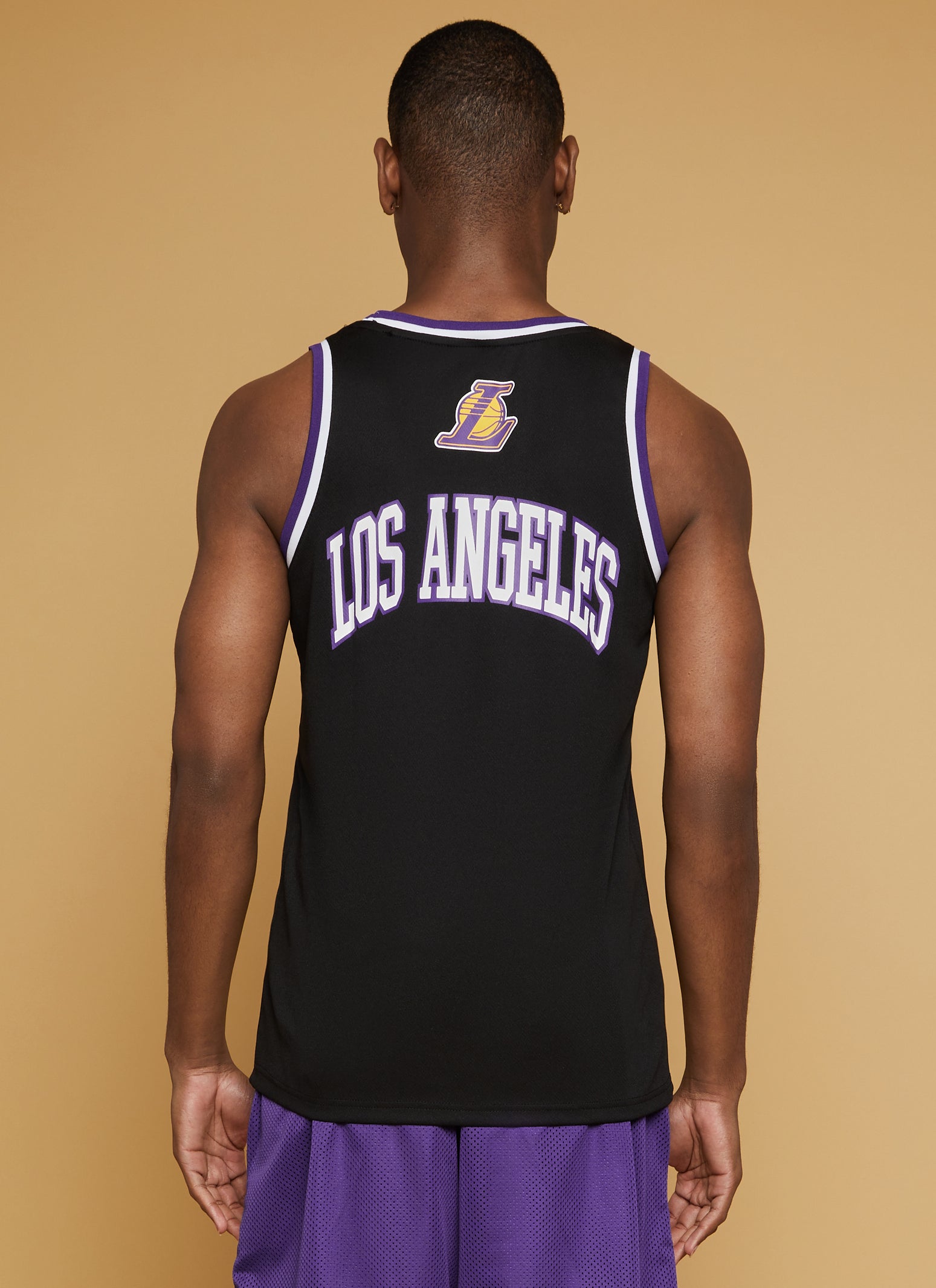 Womens Mens NBA Los Angeles Lakers Jersey, Black, Size M