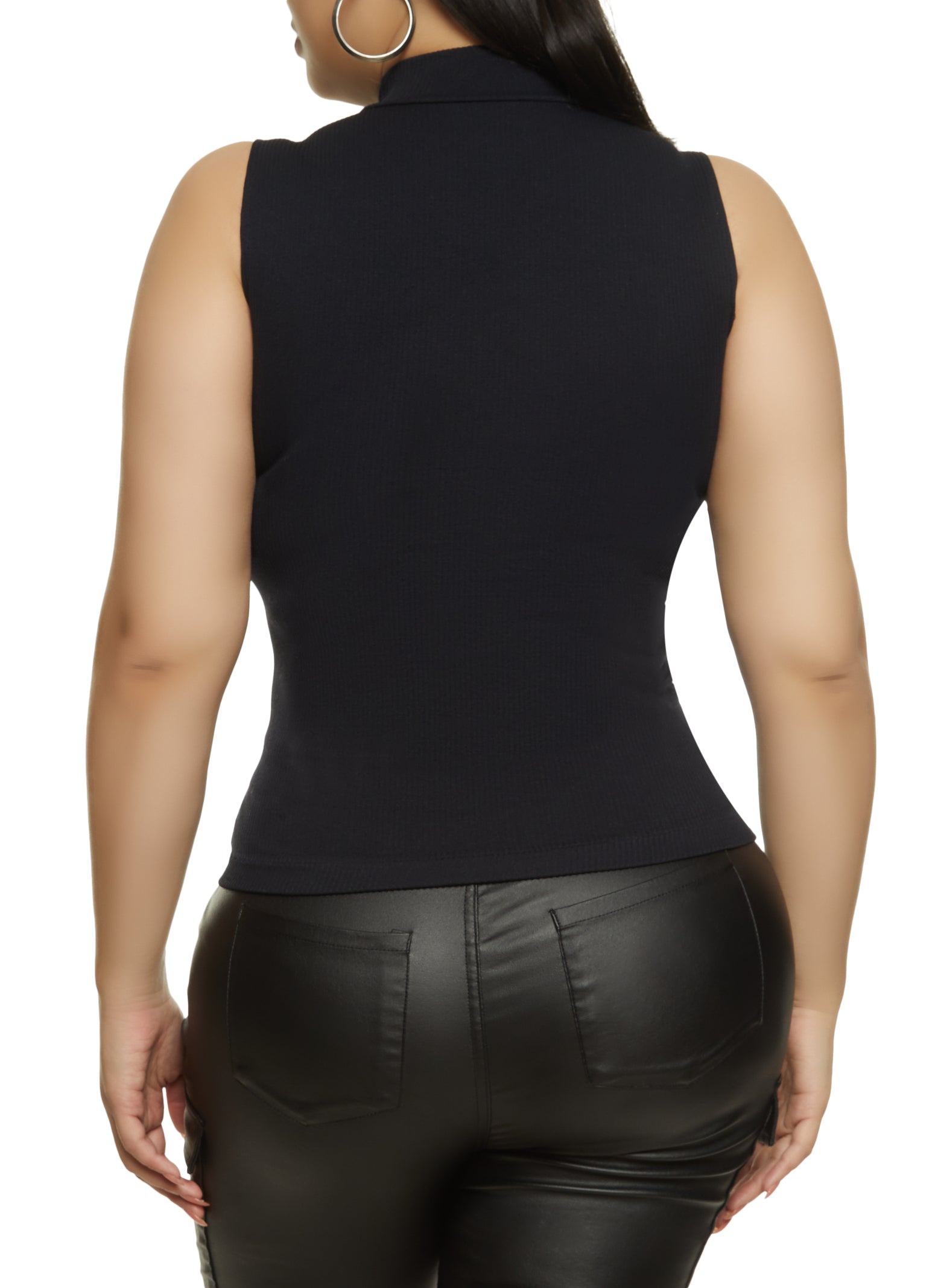 Rib-Knit Seamless Tank Top for Women