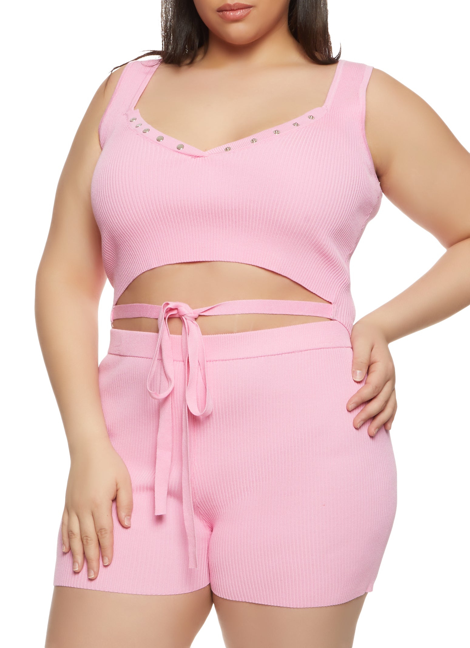  5 Pack: Womens Plus Just My Size Summer Cute Crop