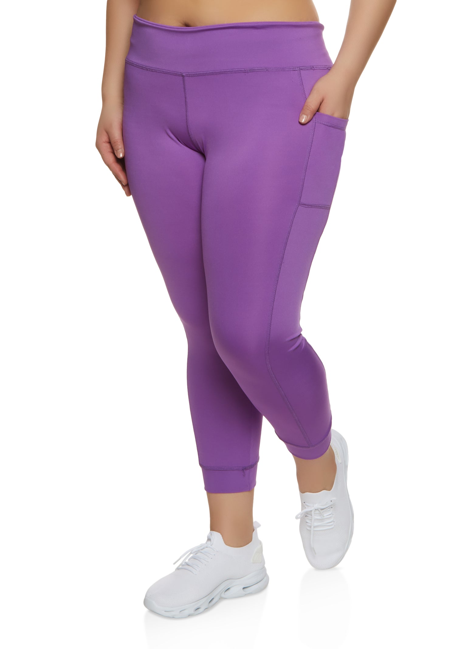 Raypose, Pants & Jumpsuits, Raypose Purple Capri Athletic Leggings Size  Xxl