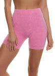 Womens Seamless Ribbed Biker Shorts, ,