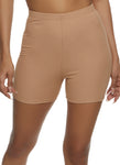 Womens Ribbed Soft Knit High Waist Biker Shorts, ,