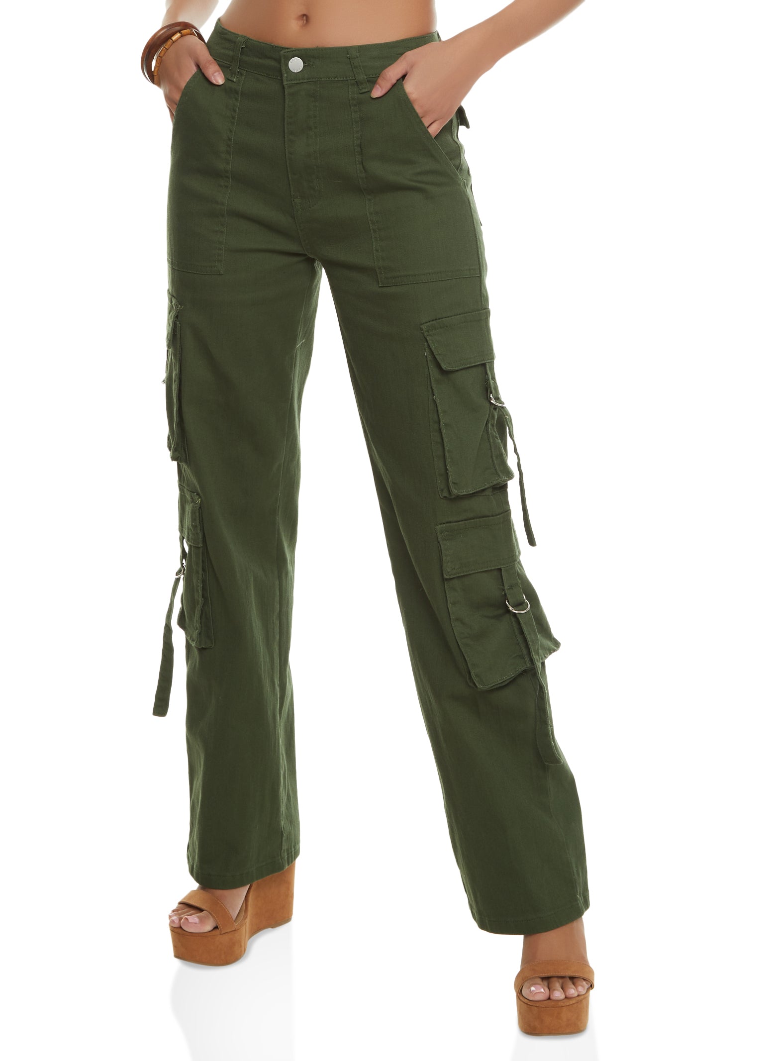 Womens Daisy Strappy Cargo Pants,