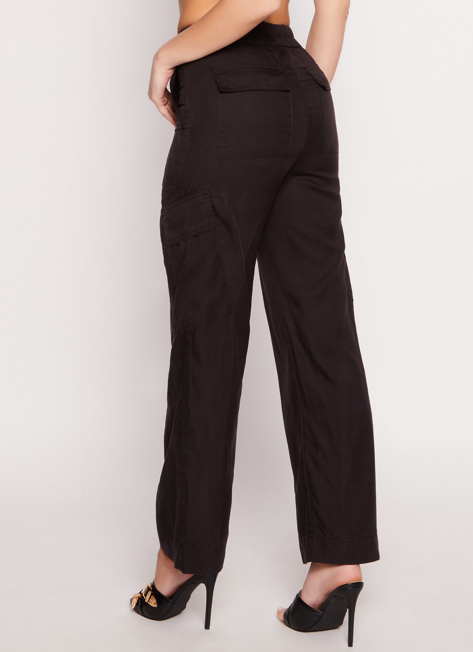 Womens Straight Leg Cargo Pants,