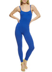 Womens Solid Seamless Cami Catsuit, ,