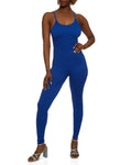 Womens Daisy Ribbed Scoop Neck Cami Catsuit, ,