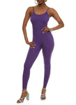 Womens Daisy Ribbed Scoop Neck Cami Catsuit, ,