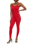 Womens Daisy Ribbed Scoop Neck Cami Catsuit, ,