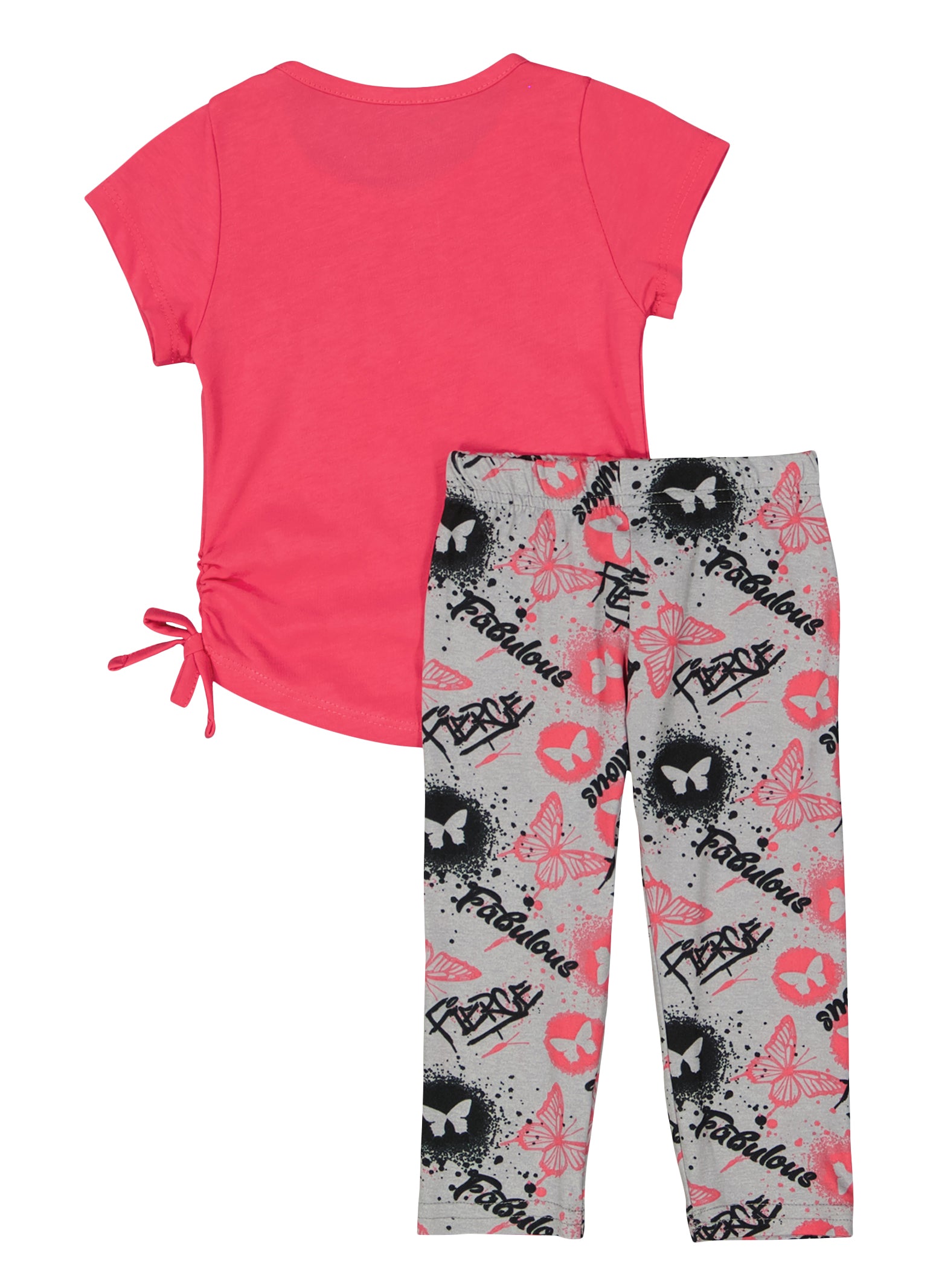 Baby Girls 12-24M Fierce Fabulous Style Graphic Tee and Leggings, Pink, Size 24M