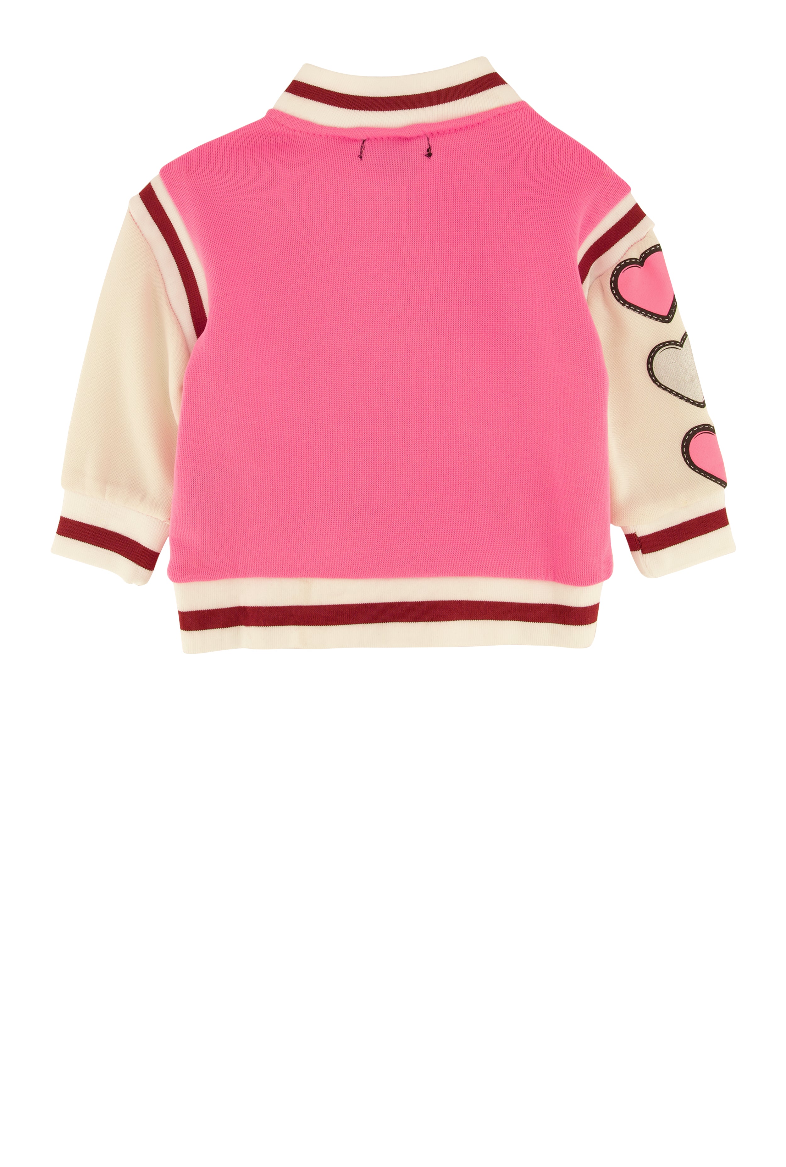 Baby Girls 0-9M Awesome Chenille Graphic Varsity Jacket, Pink,