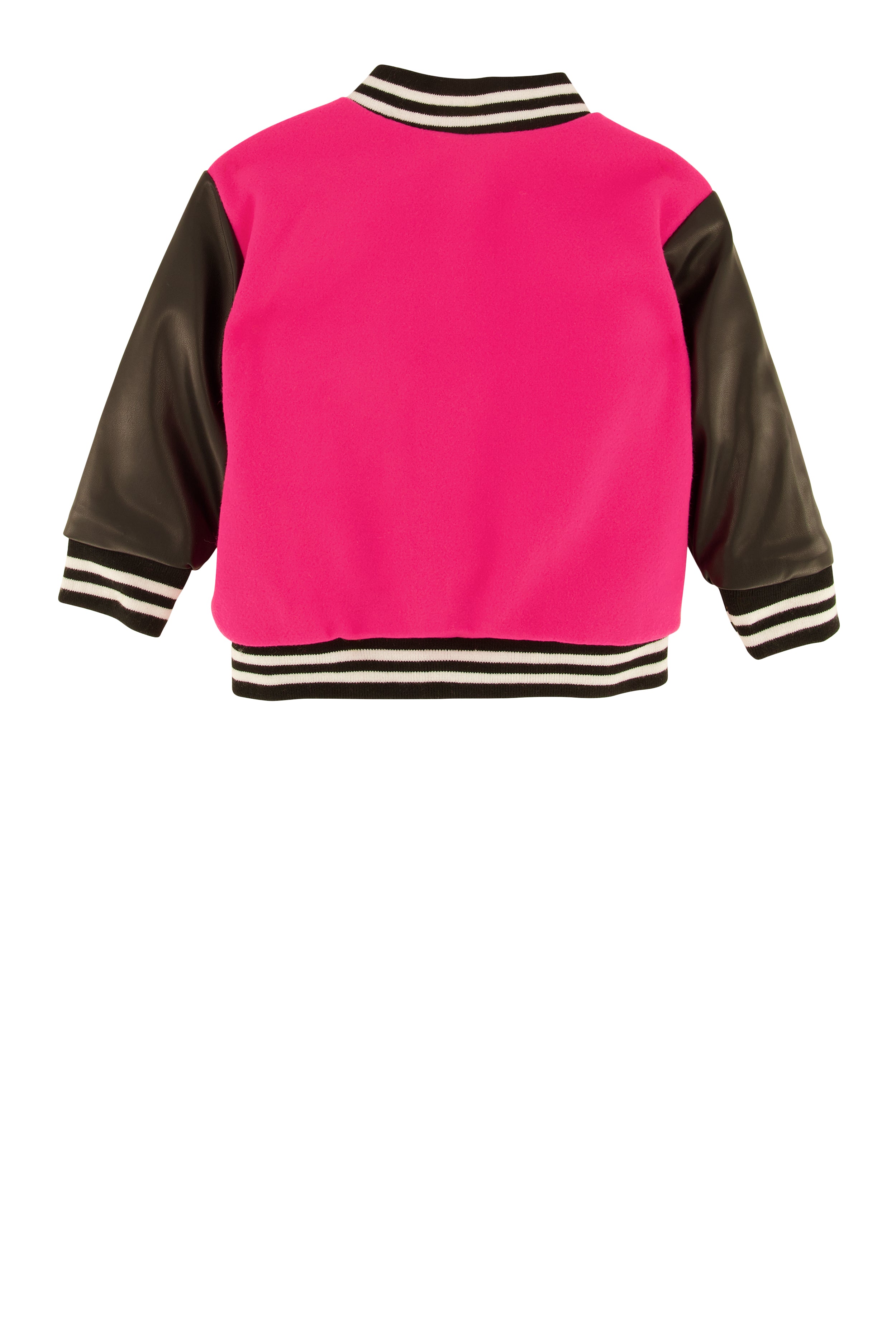 Baby Girls 12-24M Winner Chenille Graphic Varsity Jacket, Pink, Size 12M