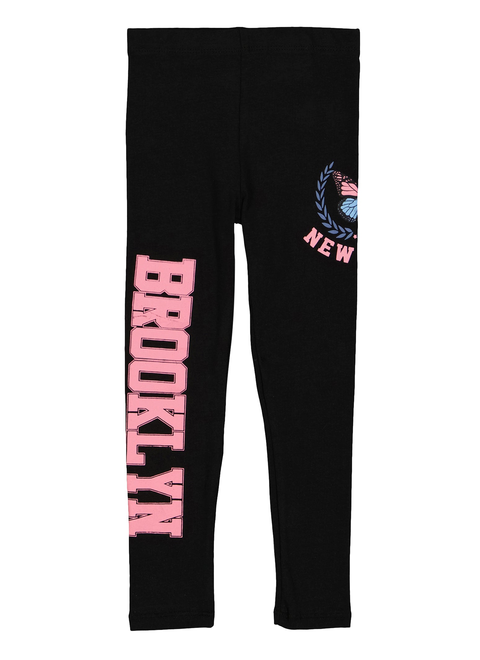 Little Girls Brooklyn Athletics New York Graphic Tee and Leggings,