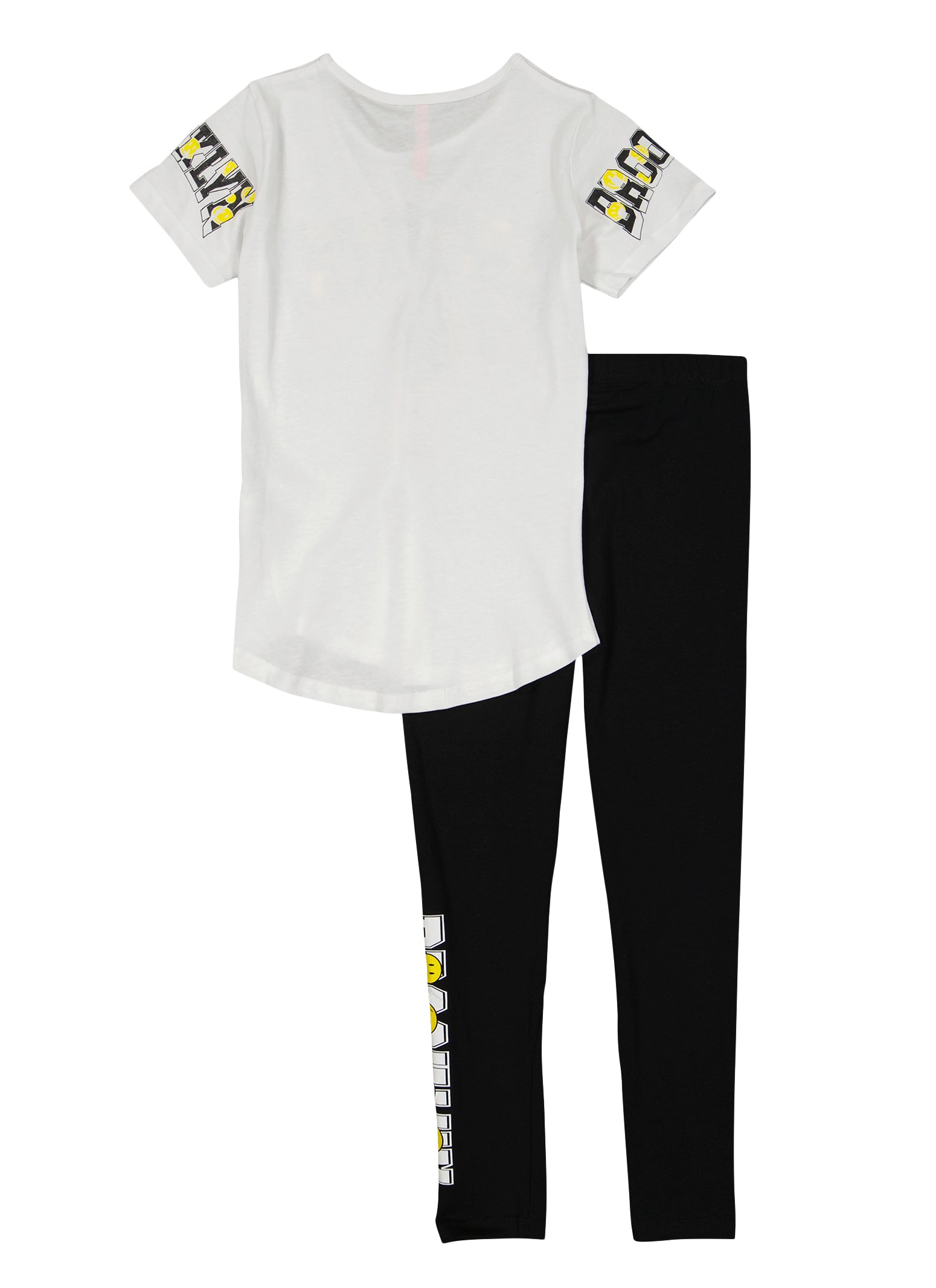 Girls City Of Dreams Brooklyn Tee and Leggings, White, Size 12-14