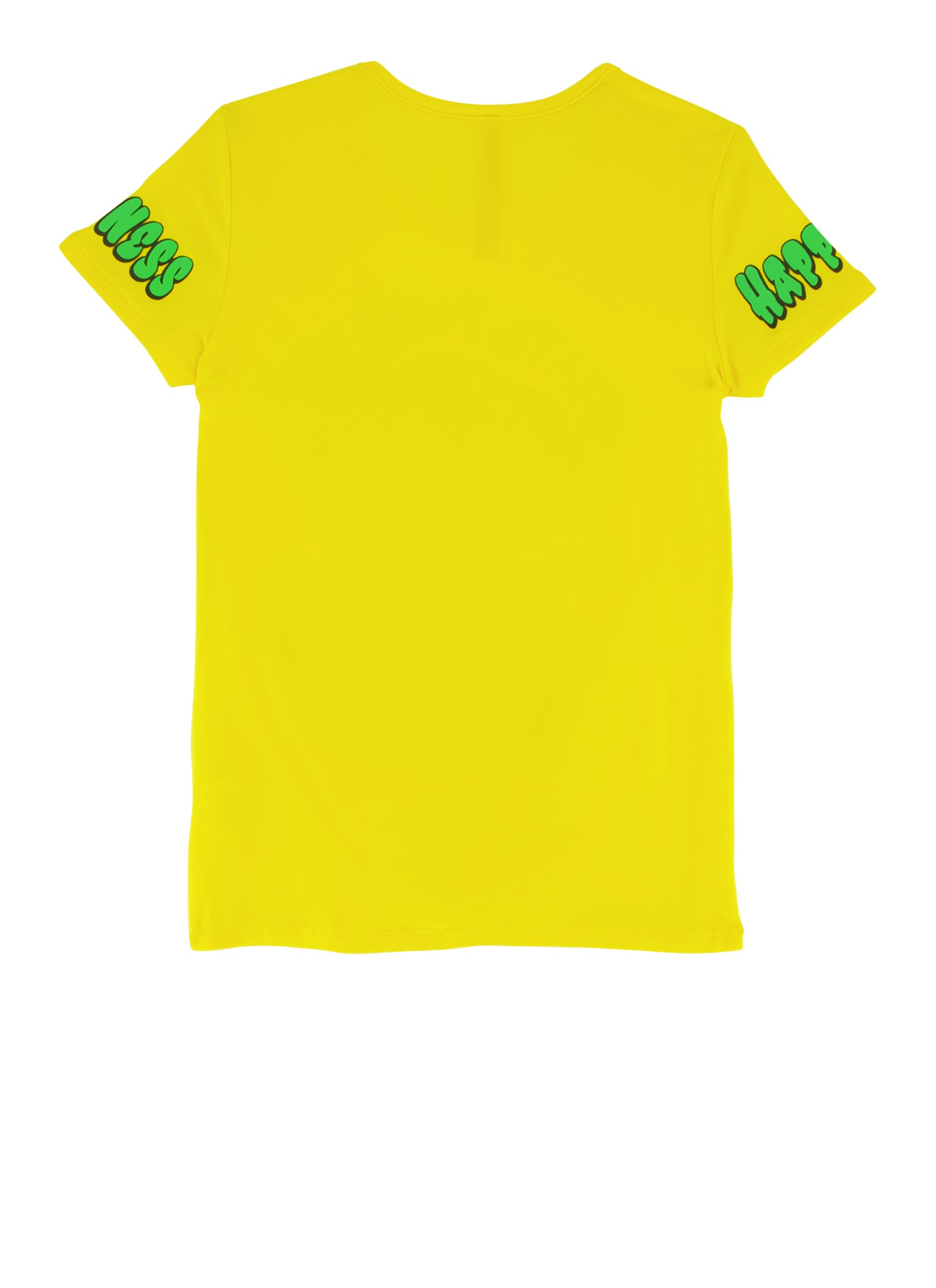 Little Girls Tie Front Graphic T Shirt, Yellow, Size 6X