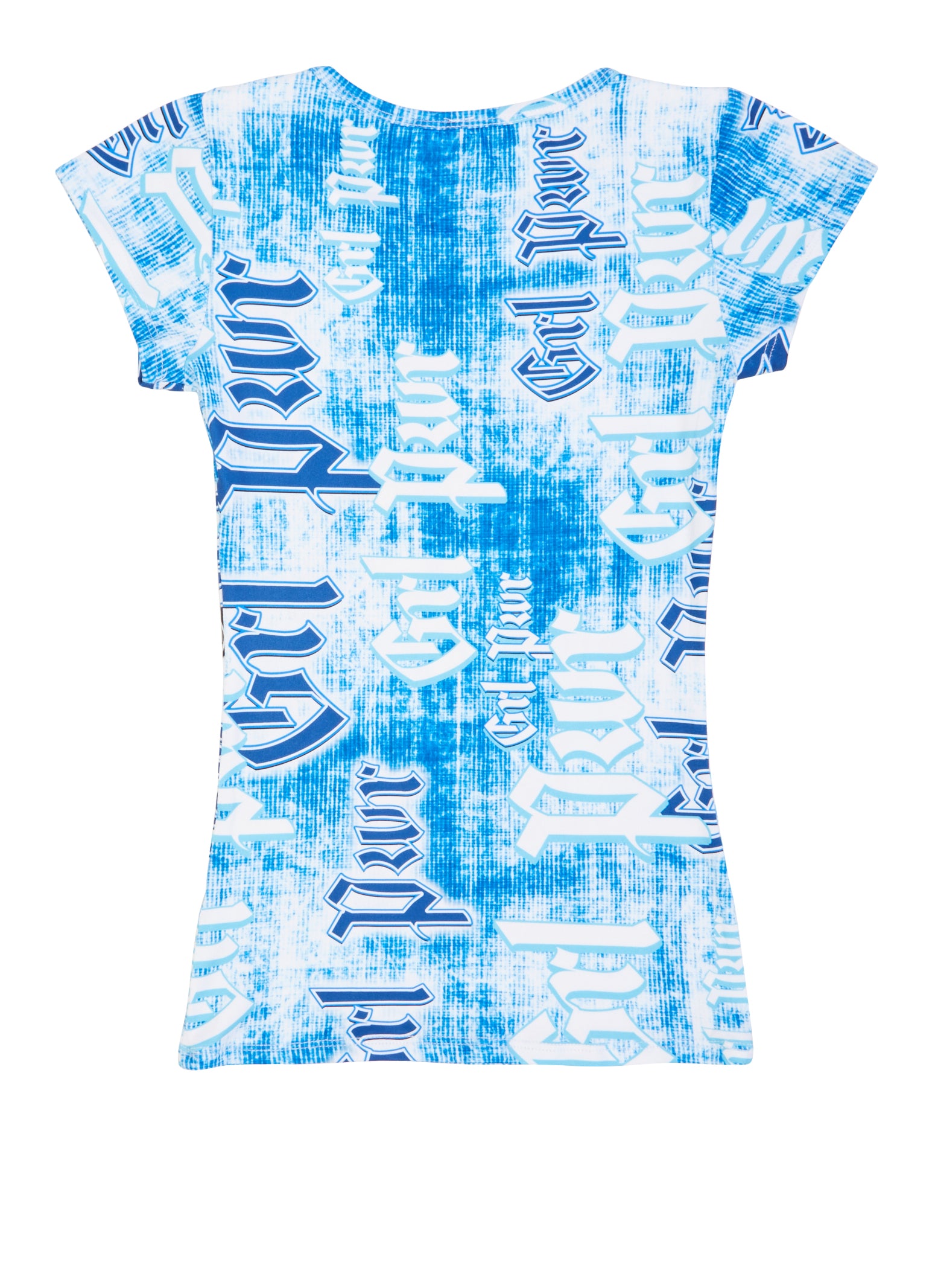 Girls Grl Pwr Short Sleeve Graphic Tee, Blue, Size 10-12