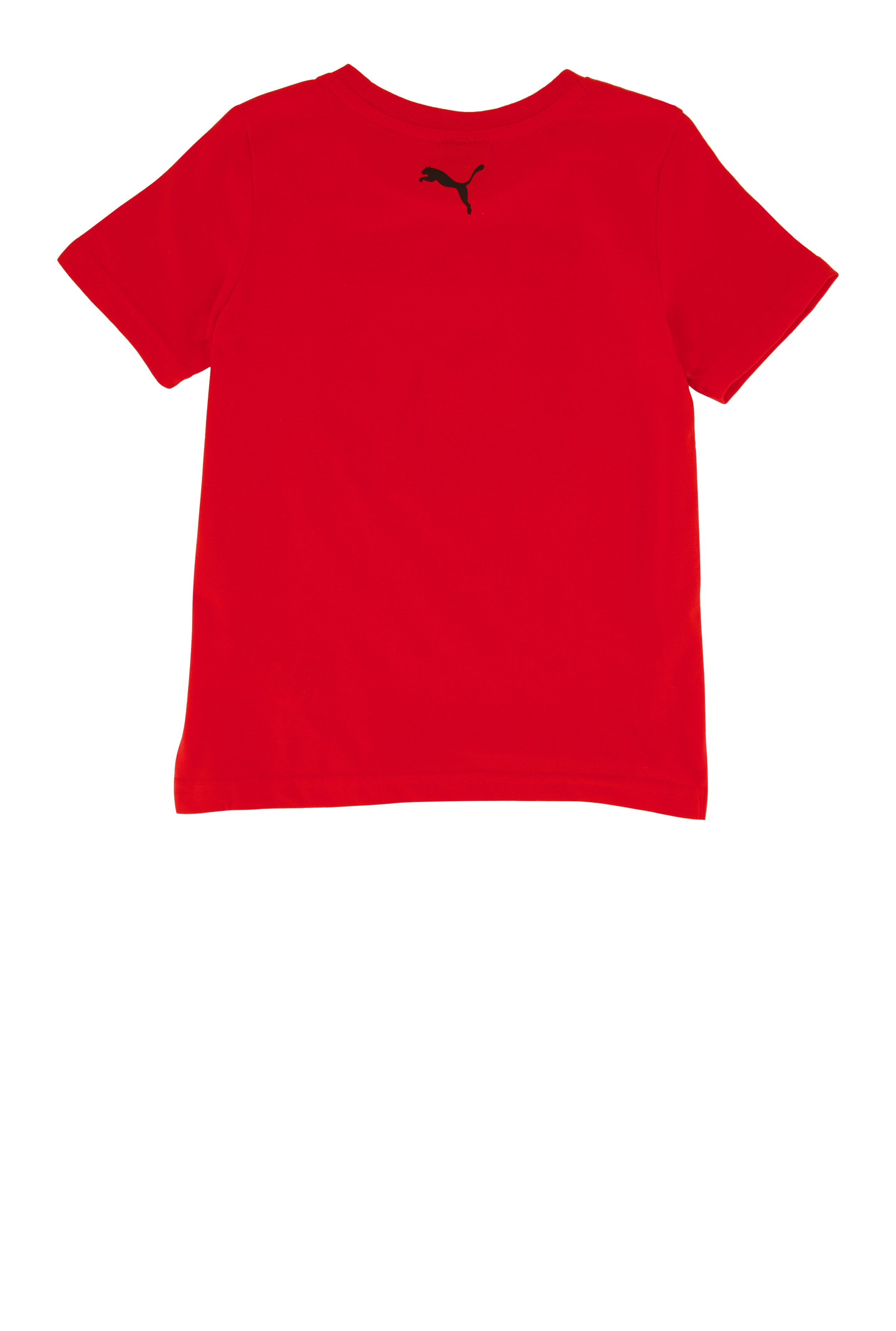 Little Boys Puma Square Logo Graphic Tee with Socks, Red, Size 5