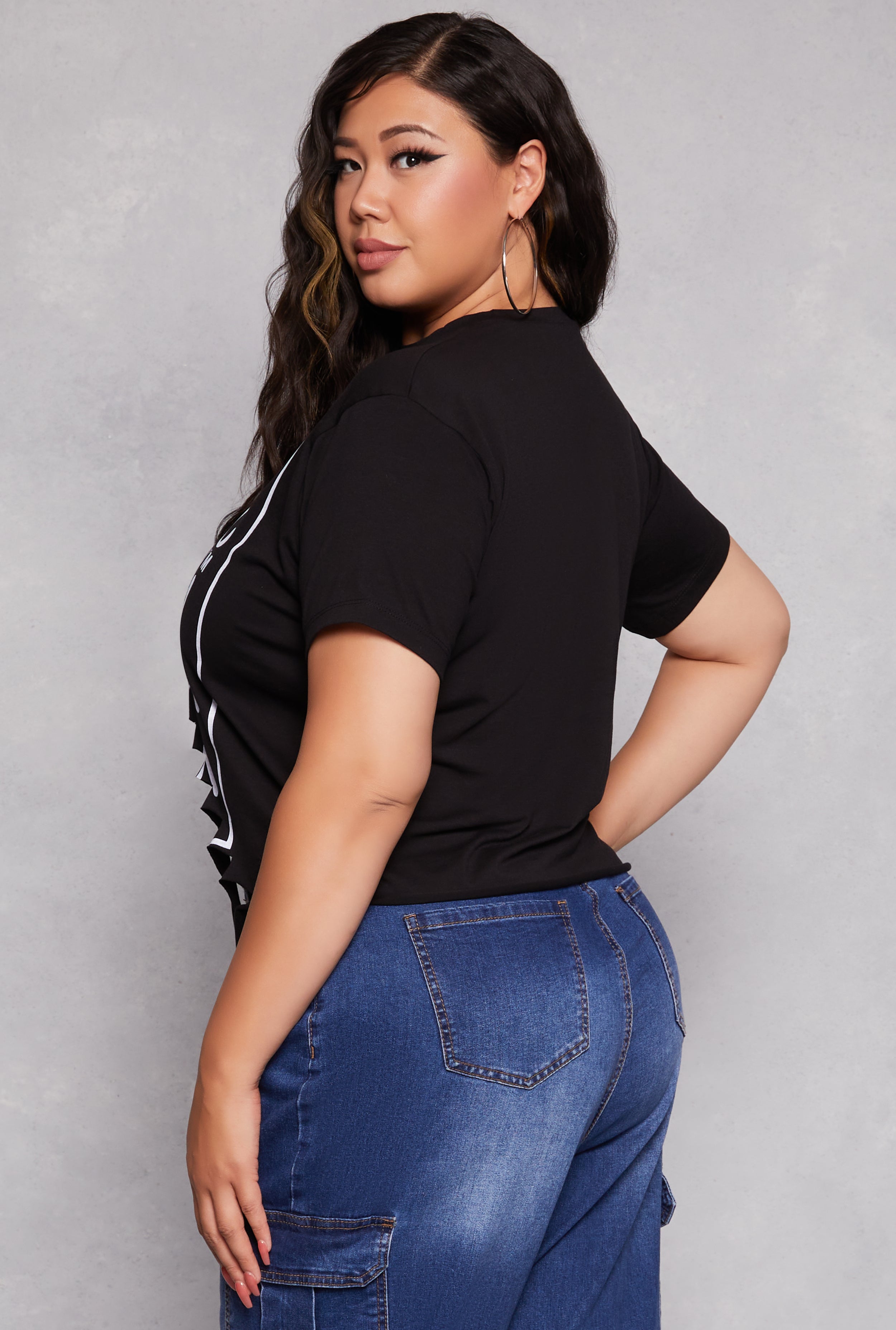 Womens Plus Size Not Perfect But Im Limited Edition Graphic Tee, Black, Size 3X