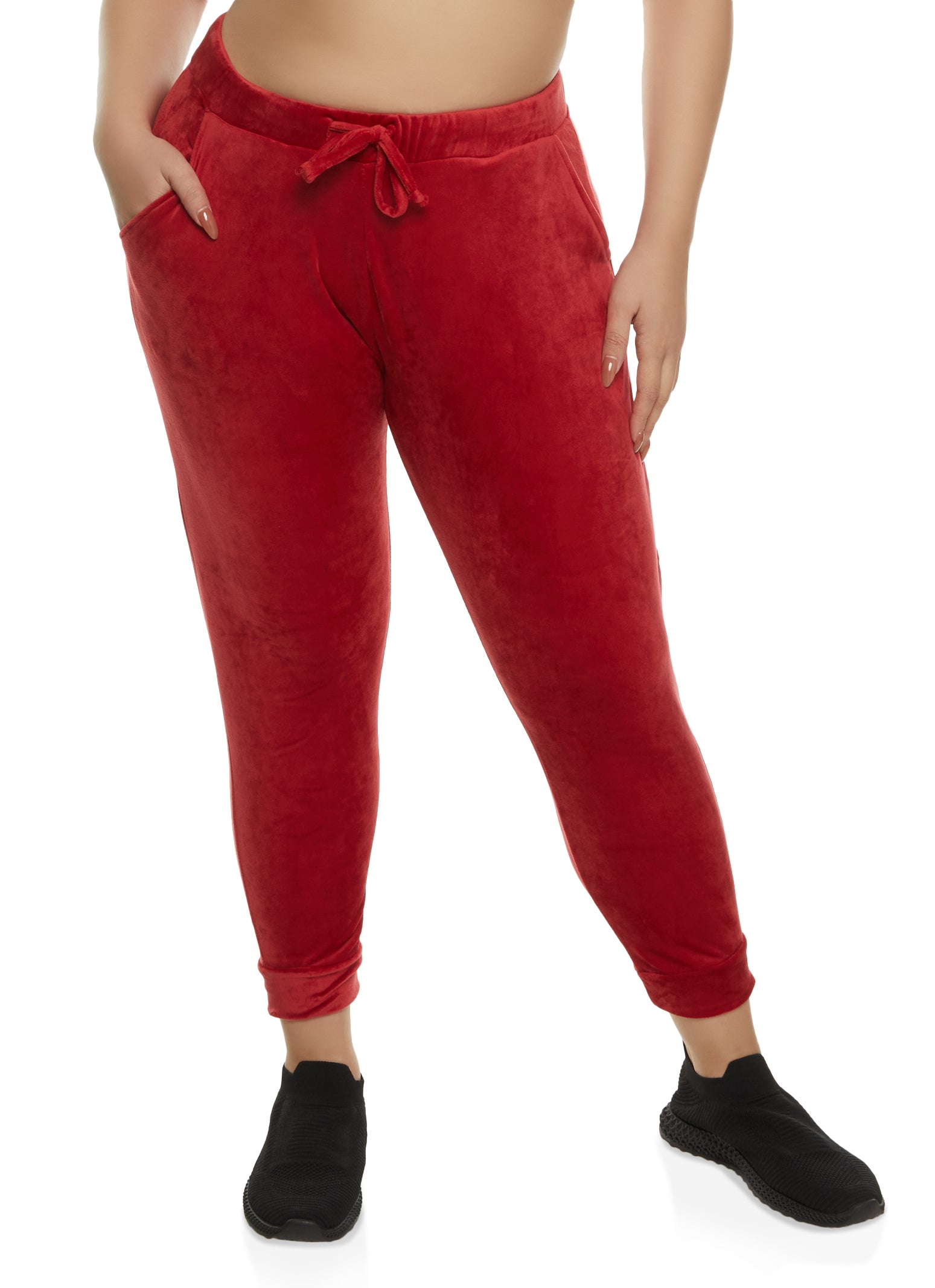 Filles A Papa Ladies Red Fleece Oversized Tracksuit Pants, Brand Size 3 ( Large) 16BIS - CHELSEA-S-RED 2002017031792 - Apparel - Jomashop
