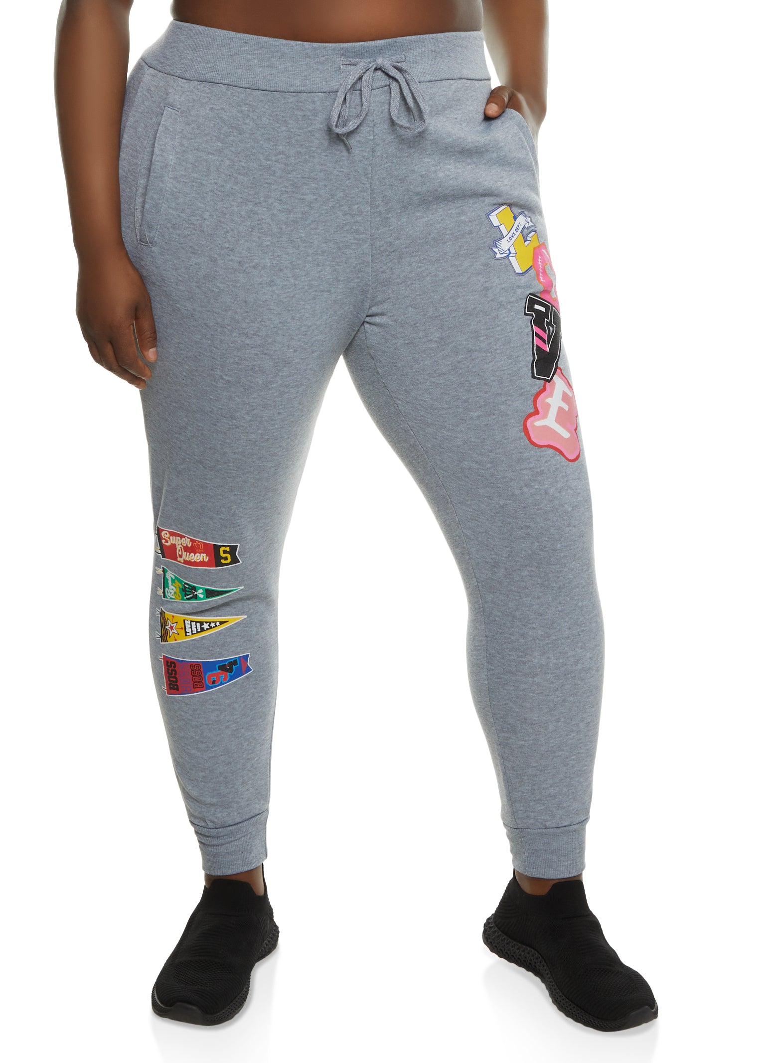 Plus Size High Waisted Joggers